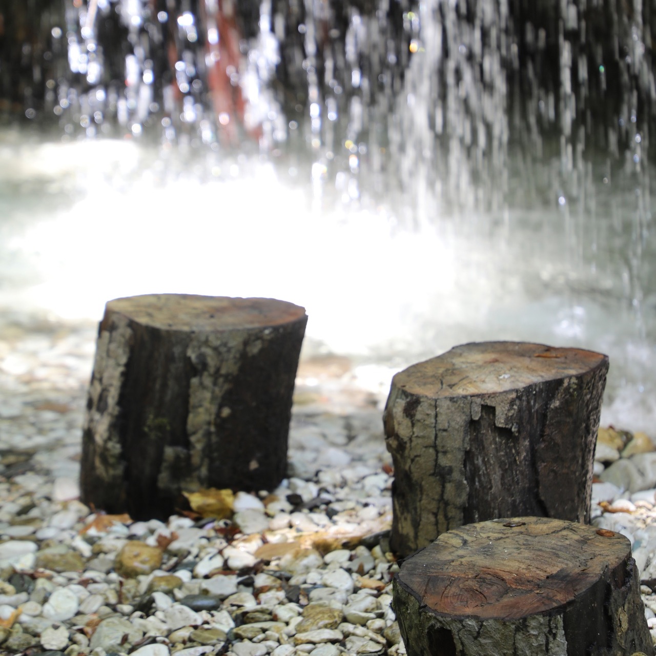 Waterfall stop on a quad bike tour near Sarandë